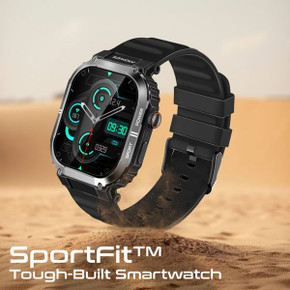 PROMATE IP68 Bluetooth Calling Smartwatch - 2.01" TFT Display, Fitness Tracker, Heart Rate Monitor, Black XWATCH-SL.BLK