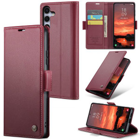 Galaxy S25      Pu Wallet Case    [Maroon]