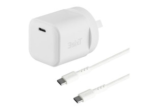 3sixT Wall Charger GaN 20W USB-C PD + USB-C to USB-C - W