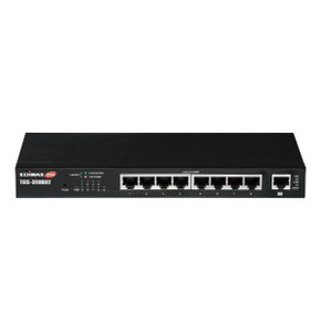 EDIMAX 8-Port 2.5GbE Web Smart Switch with 10GbE Multi-Gigabit Port, Fanless Metal Chassis, Wall-Mountable - TGS-3109XT