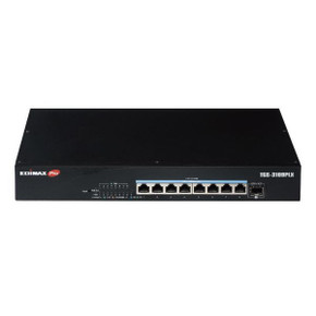 EDIMAX 8-Port 2.5GbE PoE++ Web Smart Switch with 10GbE SFP+ Port, 240W Power Budget, Rack Mount Kit Included - TGS-3109PLX