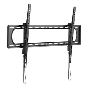 BRATECK 60-120" Heavy Duty Tilt TV Wall Mount Bracket, Max Load 120kg, Toolless Tilt, Automatic Spring Locks, Max VESA 900x600, Black - LP73-69T