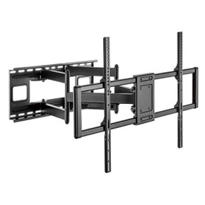 BRATECK 60-120" Heavy-Duty Full Motion TV Wall Mount Bracket with Free-Tilting Design, Cable Management, and Quick-Release Latch, Supports 120Kgs, Max VESA 900x600, Includes Bubble Level - LPA77-696