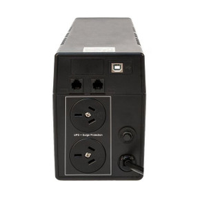 POWERSHIELD Defender 650VA Line Interactive UPS with 936J Surge Protection, 2x NZ Power Sockets, Netguard Smart Monitoring, LCD Status Display - PSD650 