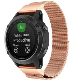 Garmin Instinct 3 - 50Mm Milanese Loop Strap [Rosegold]