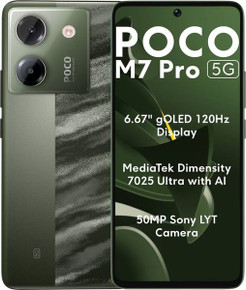 POCO M7 Pro 5G Mobile Phone Global Version [ 256GB / 12GB RAM - Green ]
