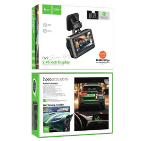 Hoco Dash Cam for Car w/ 2.45 inch IPS HD Display, 1080P/30FPS Camera (DV2) 