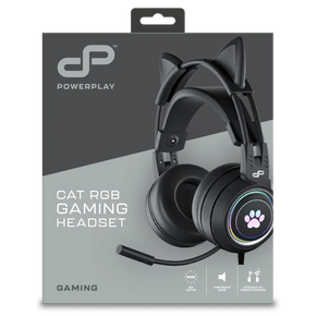 PowerPlay Cat RGB Gaming Headset (Black)