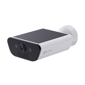 EZVIZ 8MP (4K) WiFi Outdoor Camera with Solar Panel & 10400mAh Rechargeable Battery. IP65 Weather Proof. Colour Night Vision, 24/7 Always-on, 2-Way Talk, Active Defense, Human Detection. White