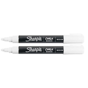 Sharpie White Chalk Wet Erase Marker. Pack of 2    