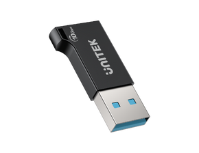 UNITEK 10Gbps USB-A to USB-C Adapter. Supports Data Sync & 3A Fast Charging, Plug & Play, Alloy casing, Built-in over heat Protection. Black