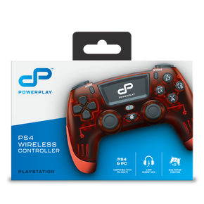 PowerPlay PS4 Wireless Controller (Translucent Red)