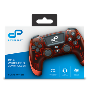 PowerPlay PS4 Wireless Controller (Translucent Red)