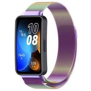 Huawei Band 10      Milanese Loop Strap   [Rainbow]