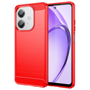 Oppo A40 4G      Carbon Fibre Case    [Red]