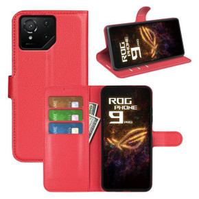 Asus Rog Phone 9      Pu Wallet Case    [Red]