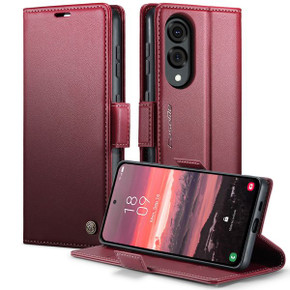Galaxy S25 Edge      Pu Wallet Case    [Maroon]