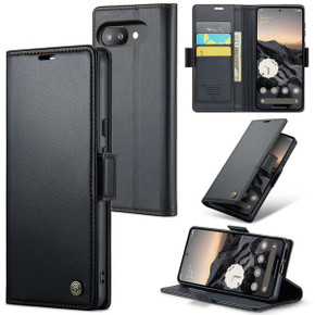 Google Pixel 9A      Pu Wallet Case    [Black]