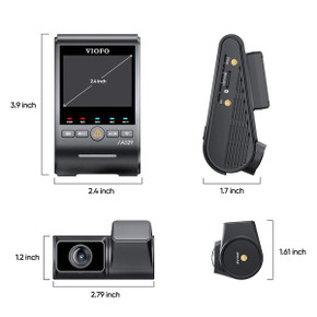 Viofo Dashcam A329 4K Front 2K Rear Channel Wifi 6 Gps
