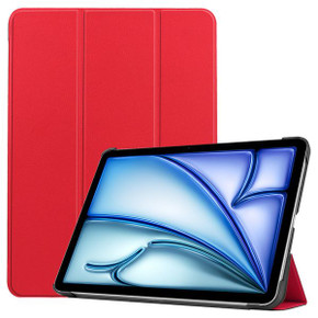 Ipad Air 11" (M3, 2025)    Tri-Fold Pu Case    [Red]