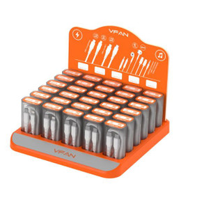 Vipfan D9 Cable & Earphone Retail Set Pack with USB C to Lightning, USB C to USB C, Earhpones (D9)