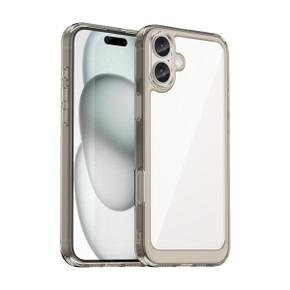 Iphone 16 Plus      Soft Gel Case    [Clear Grey]