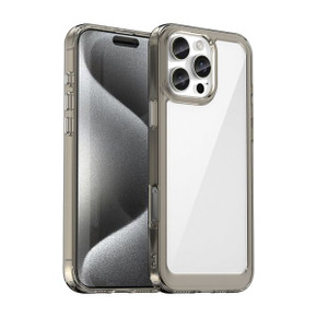 Iphone 16 Pro Max      Soft Gel Case    [Clear Grey]