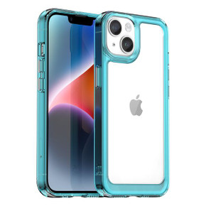 Iphone 14 Plus      Soft Gel Case    [Clear Blue]