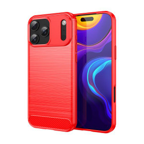 Iphone 17 Pro Max      Carbon Fibre Case    [Red]