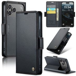 Iphone 17 Pro      Pu Wallet Case    [Black]