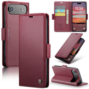 Iphone 17 Air      Pu Wallet Case    [Maroon]