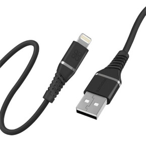 PROMATE 1.2m MFI Certified USB-A to Lightning Data & Charge Cable Black (POWERLINEAI120BK)