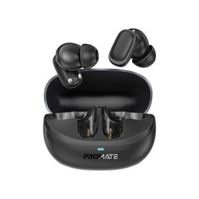 PROMATE In-ear HD TWS BT Earbuds Intellitouch & 400mAh Charging Case. Ergonomic Fit (LUSH-PRO-BLK)