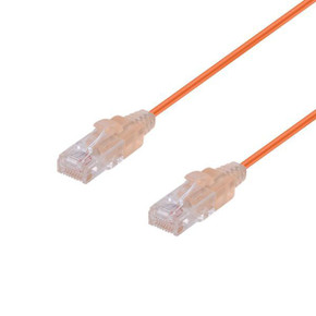 DYNAMIX 0.15m Cat6A 10G Orange UTP Patch Lead 30AWG 8023af Unshielded Plug. (PLSO-C6-0-15)
