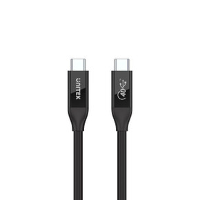 UNITEK 0.8m USB4 USB-C to USB-C Cable Supports up to 40Gbps Transfer Rate 100W Power Delivery (C14100BK-0-8M)