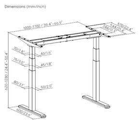 BRATECK Pro Smart Dual-Motor Sit Stand Desk w/ Intelligent APP Control. Programmable Height (M06-23DE-AI-BLK)