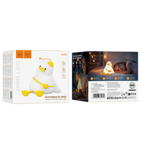 Cute Silicone Tap Control Night Light for Kids (HX16) [Duck]