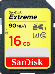 SanDisk Sandisk Extreme Sdhc 16Gb Up To 90Mb/S Sd Card Class 10 U3