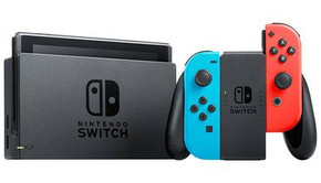 Nintendo Switch Neon Blue Neon Red Console Docked Joy Con Grip