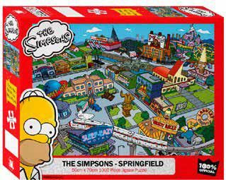 impact merch Impact Merch The SImpact Merchpsons Springfield Jigsaw 1000pcs
