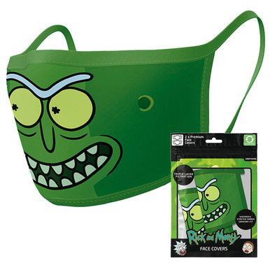 impact merch Impact Merch Rick and Morty Pickle Rick Face Mask