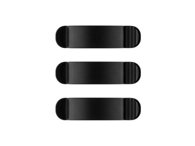 Goobay Cable Management Clip 3 Slots SET 3-pcs black