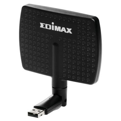 EDIMAX AC600 WiFi Dual-Band Directional High Gain USB Adapter. 802.11ac. WPS button. Directional high gain 5dBi antenna. USB for flexible placement.