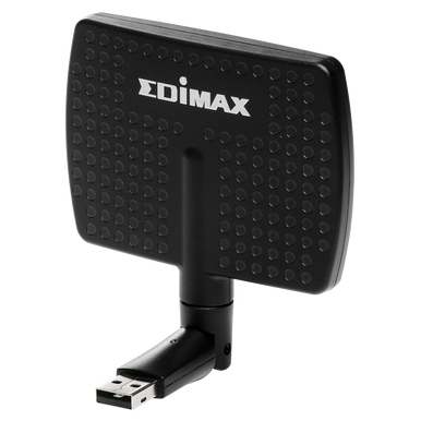 EDIMAX AC600 WiFi Dual-Band Directional High Gain USB Adapter. 802.11ac. WPS button. Directional high gain 5dBi antenna. USB for flexible placement.