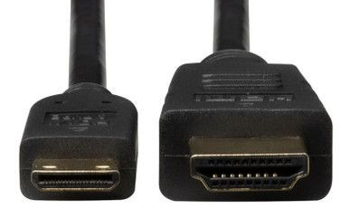 DYNAMIX 2m HDMI to HDMI Mini Cable High-Speed with Ethernet Max Res: 4K@60Hz (3840x2160)