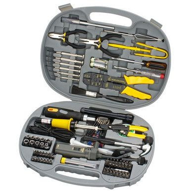 SPROTEK 145 Piece Computer Tool Kit. Includes Tamper screw bits.