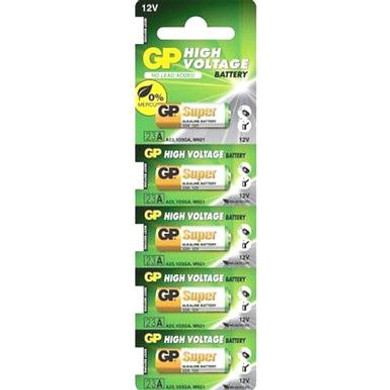 Gp Alkaline Battery A23 Lr23A 12V 5 Pack