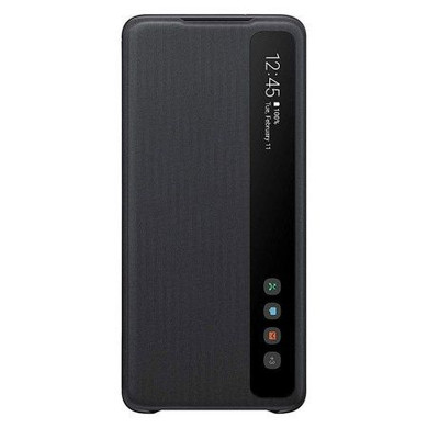 Samsung Galaxy S22+ Smart Clear View Cover (Antibacterial) Black (EF-ZS906CBEGVWV)