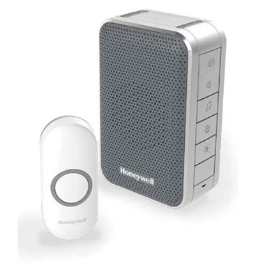 HONEYWELL Wireless Series 3 Portable Doorbell with Volume Control and Push Button.