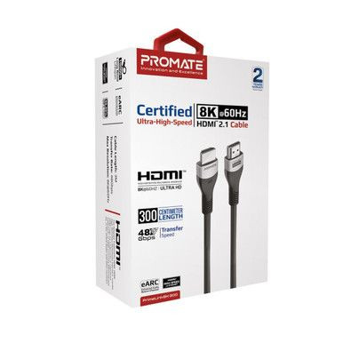 PROMATE 3M HDMI 2.1 Ultra HD Super Slim Audio Video Cable.